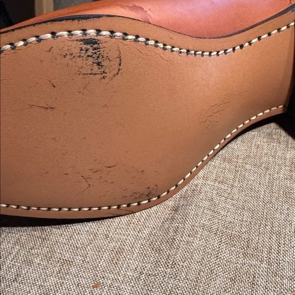 Capezio Women’s Leather Western Ankle Boots Size 8 B Cognac Tan Pointed Toe - Picture 10 of 11